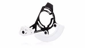 Fouriers Chain Guard CT-DX005 [Range: 36t - 38t] [Colour: Anodized Black/White]