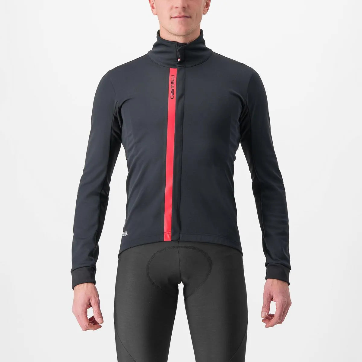 Castelli Entrata Jacket Light [Size: XL] [Colour: Black/Red]