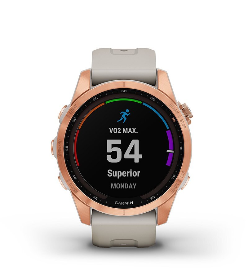 Garmin Fēnix 7S Solar Multisport GPS Watch [Colour: Rose Gold/White Sand Band]