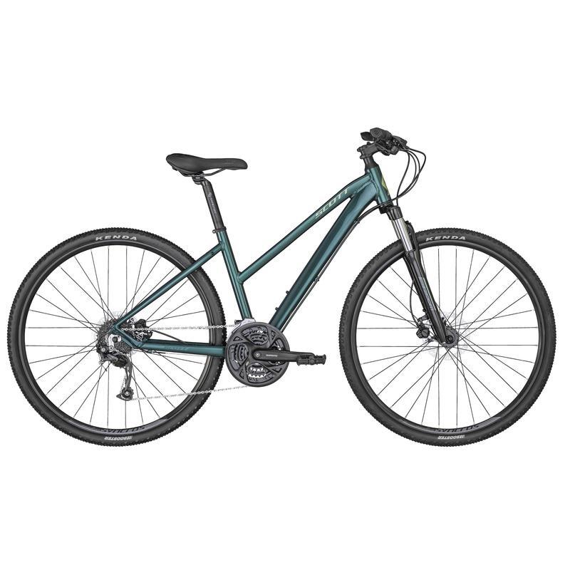 2022 Scott Sub Cross 40 Lady Hybrid Bike [Colour: Deep Teal Green] [Size: L]