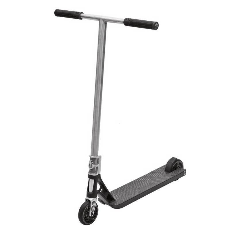 Triad Blackmail Scooter 2019 - Matte Black/Raw - Brushed Titanium Bars