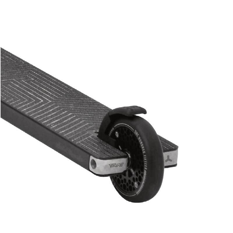 Triad Blackmail Scooter 2019 - Matte Black/Raw - Brushed Titanium Bars