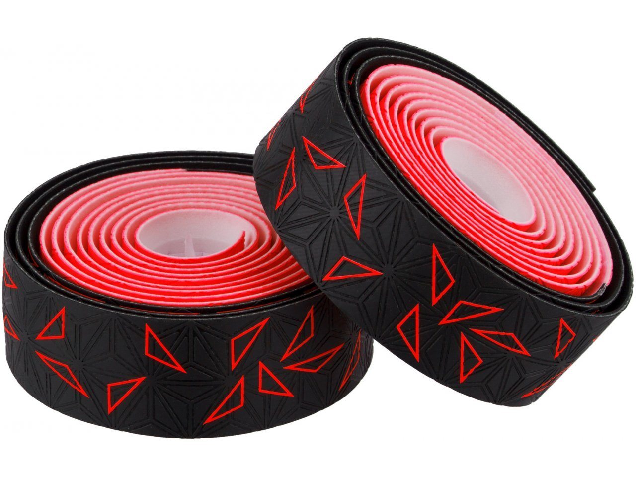 Supacaz Super Sticky Kush Bar Tape - Star Fade [Colour: Neon Red]