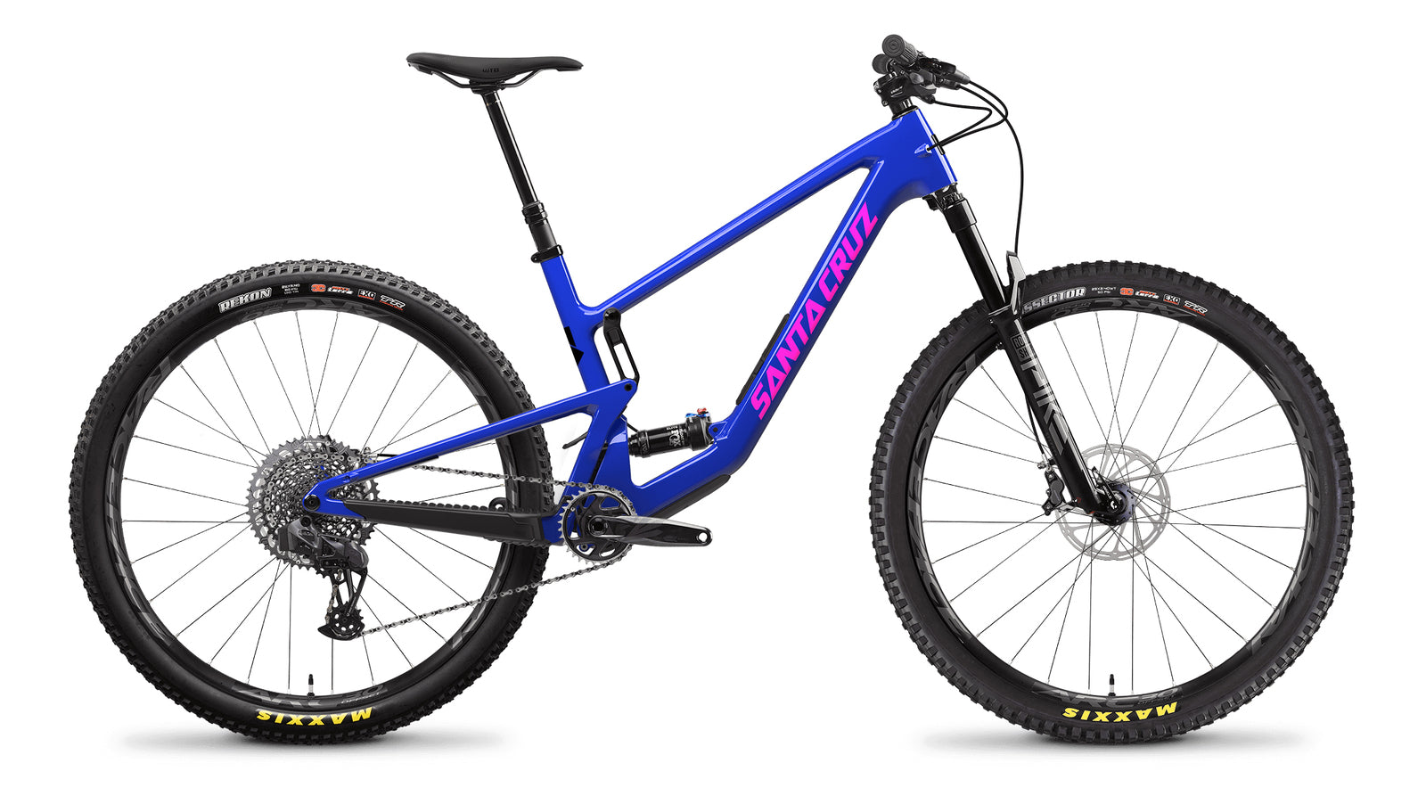 2023 Santa Cruz Tallboy 5 - C R Build [Colour: Gloss Ultra Blue] [Size: Medium]
