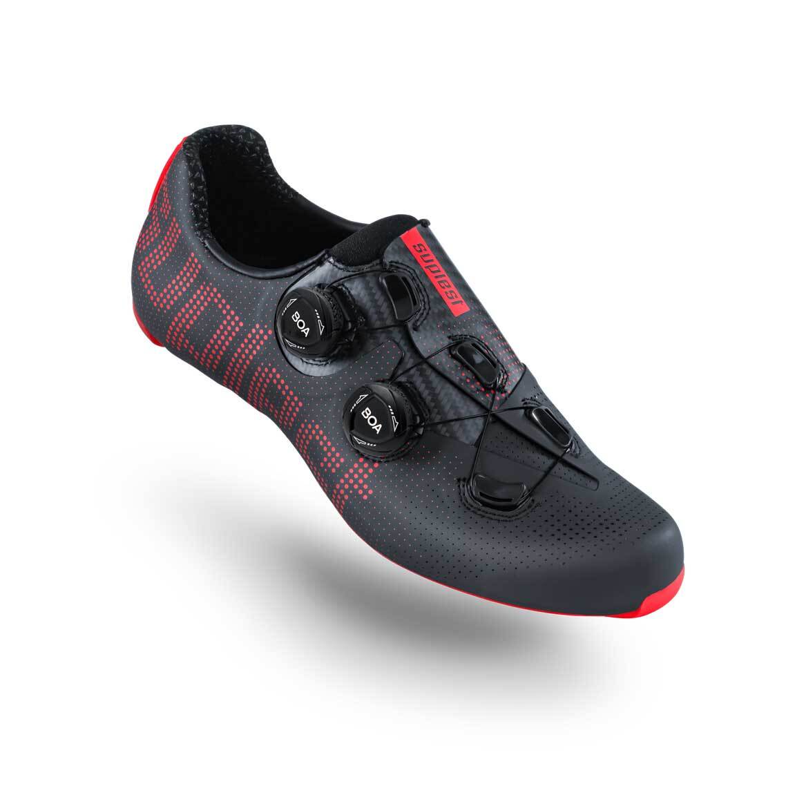 2020 Suplest Edge+ Pro Road Carbon Cycling Shoes - Anthracite/Radiant Red [Colour: Anthracite/Radiant Red] [Size: 10.5 US (43.5 EUR)]