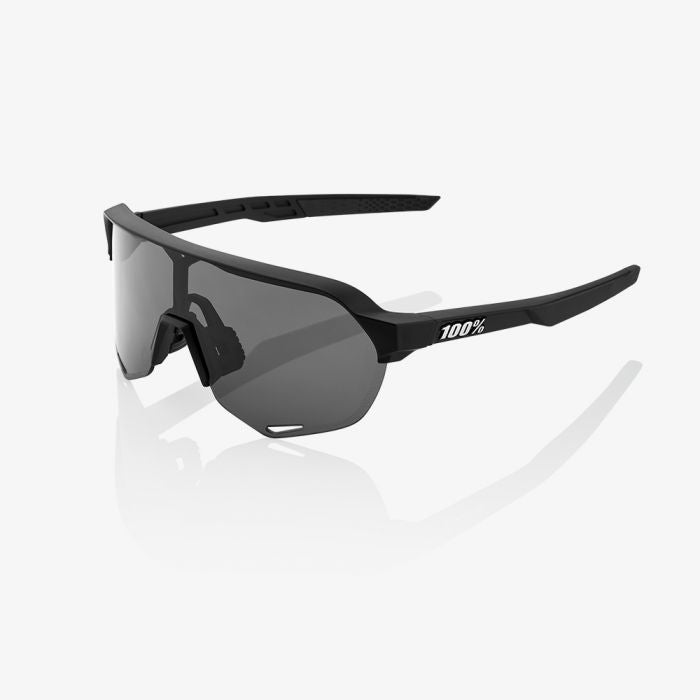 100% S2 Sunglasses Soft Tact Black Smoke Lens