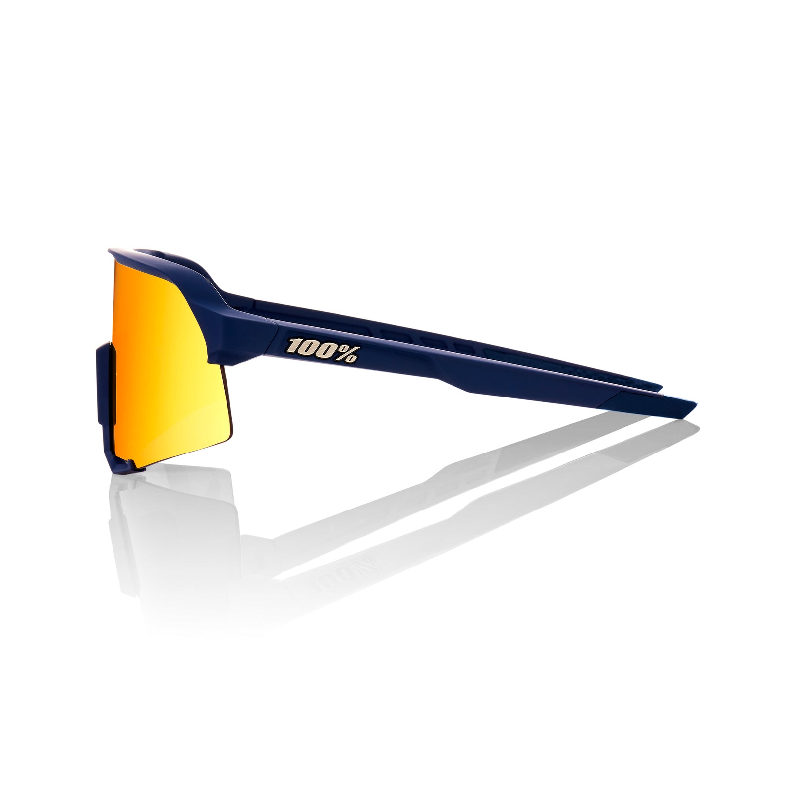 100% S3 Sunglasses Soft Tact Flume HiPER Red Multilayer Mirror Lens