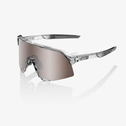 100% S3 Sunglasses [Frame Colour: Polished Translucent Grey] [Lens Colour: HiPER Silver]