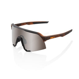 100% S3 Sunglasses [Lens Colour: HiPER Silver] [Frame Colour: Translucent Brown] 