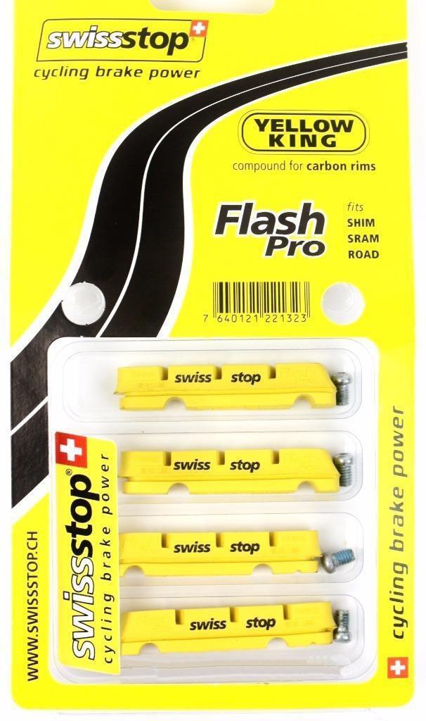 SwissStop Flash Pro Yellow King Carbon Pad (4 Pieces/Pads)