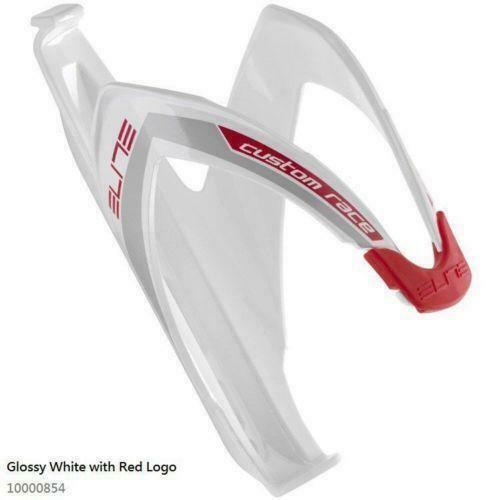 Elite Custom Race Bottle Cage [Colour: White Glossy/Red]