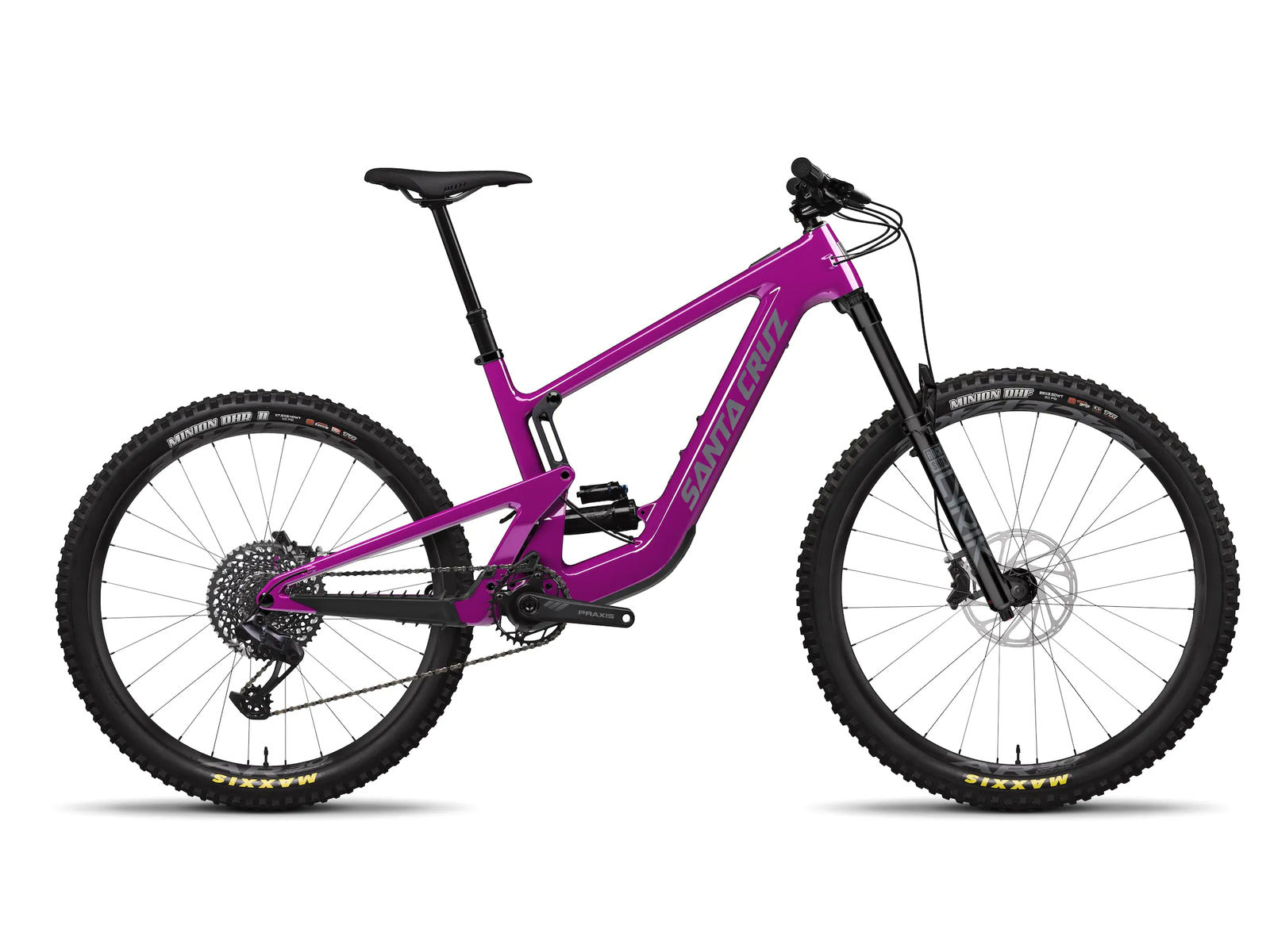 2023 Santa Cruz Heckler SL C S-Kit MX Lightweight Electric Mountain Bike [Size: XL] [Colour: Gloss Magenta]