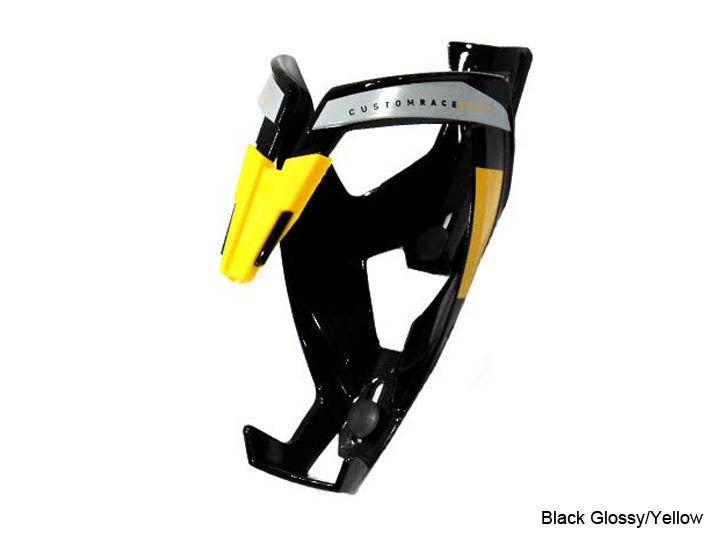 Elite Custom Race Plus Bottle Cage [Colour: Glossy Black/Yellow]