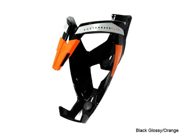 Elite Custom Race Plus Bottle Cage [Colour: Glossy Black/Orange]
