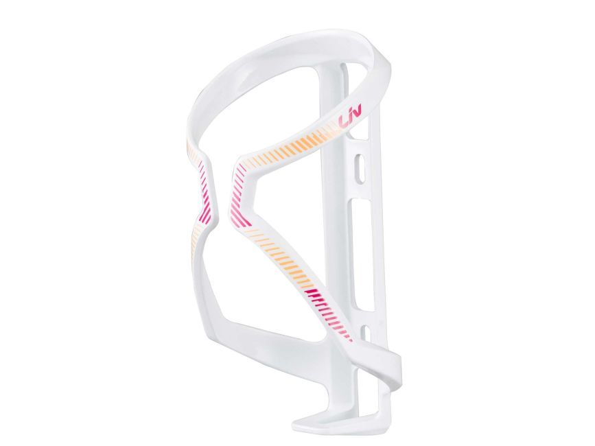 Liv Airway Sport Bottle Cage [Colour: Glossy White/Orange]