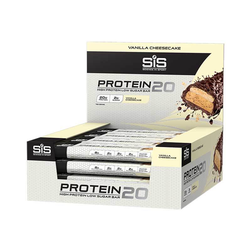 Science In Sport (SIS) Protein 20 Bar [Size: Box of 12 (12x 55g)] [Flavour: Vanilla Cheesecake]