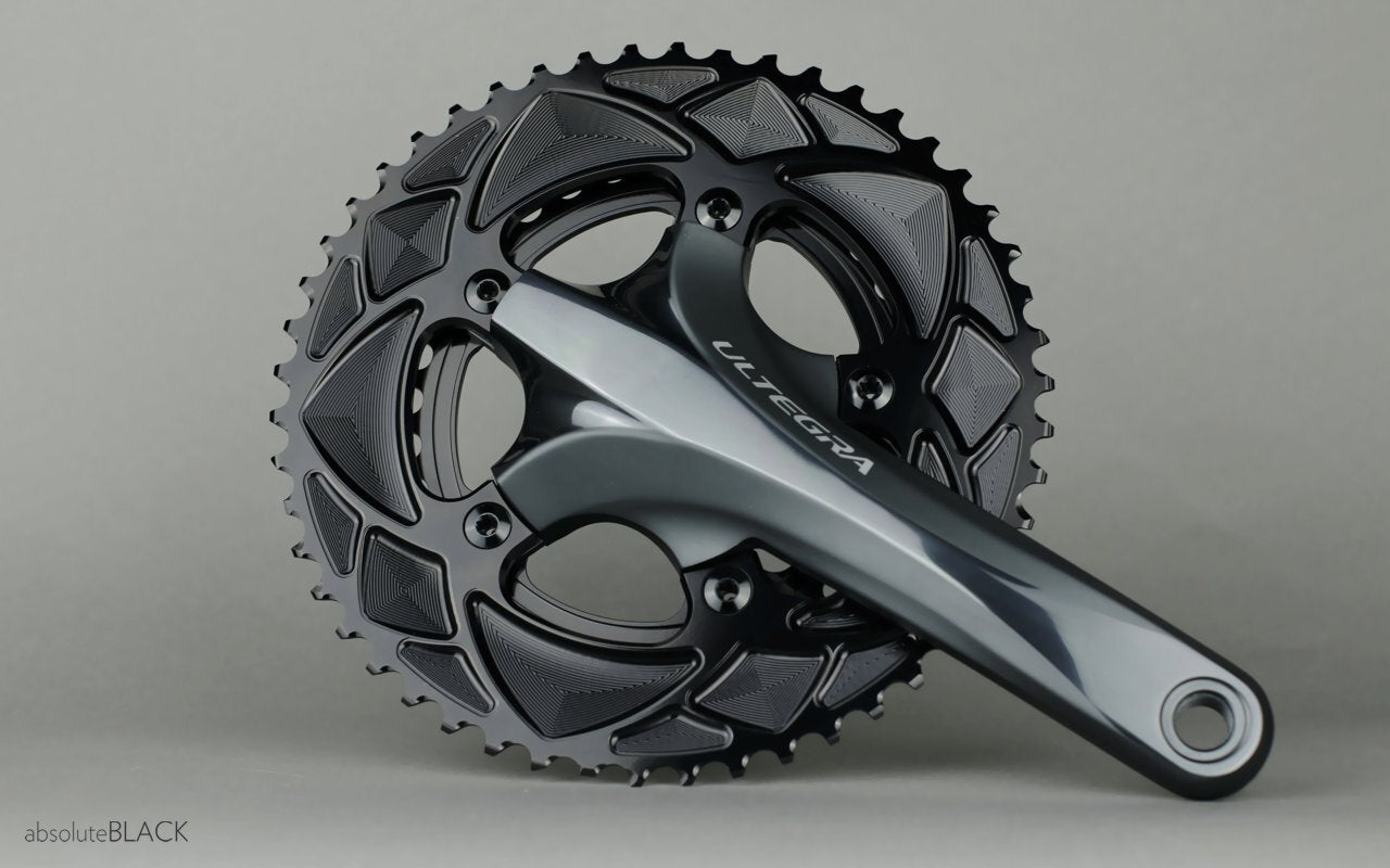 absoluteBLACK Premium Round Road 110/4BCD Chainring [Size: 52T] [Colour: Black]