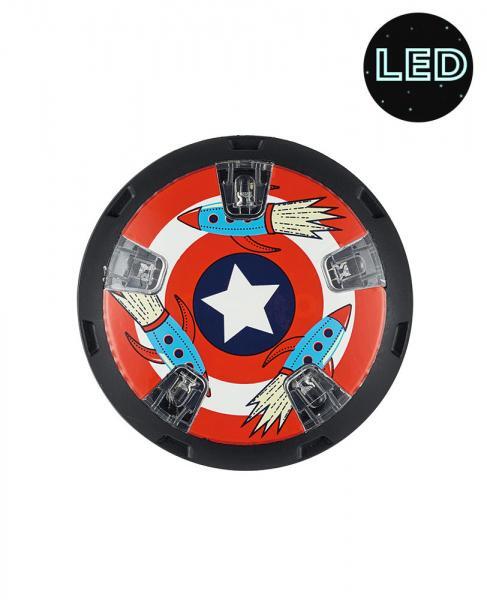 Micro LED Wheel Whizzers [Colour: Rocket]