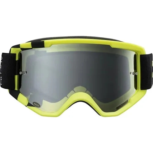 Bell Descender MTB Goggles [Frame Colour: Podium Matte Hi-Viz/Black] [Lens Colour: Silver Mirror]