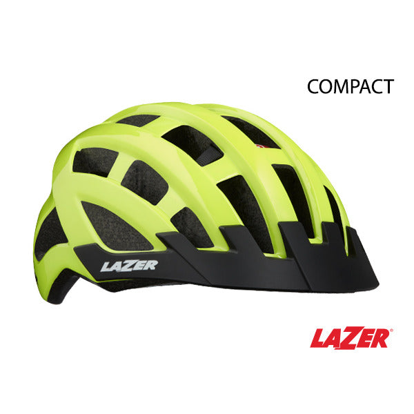 Lazer Compact Helmet [Colour: Flash Yellow] [Size: Unisize(54-61cm)]