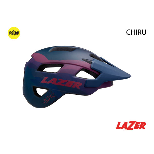 Lazer Chiru MIPS MTB Helmet [Colour: Matte Blue Pink] [Size: S(52-56cm)]