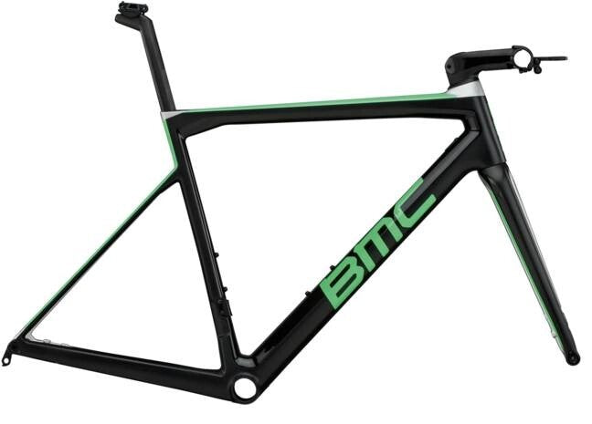 2018 BMC Teammachine SLR01 Disc MOD Frameset [Size: XS (47cm)] [Colour: Carbon/Green/Charcoal]