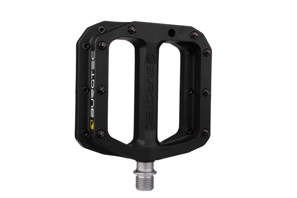 Burgtec MK4 Composite Flat MTB Pedals [Colour: Black]