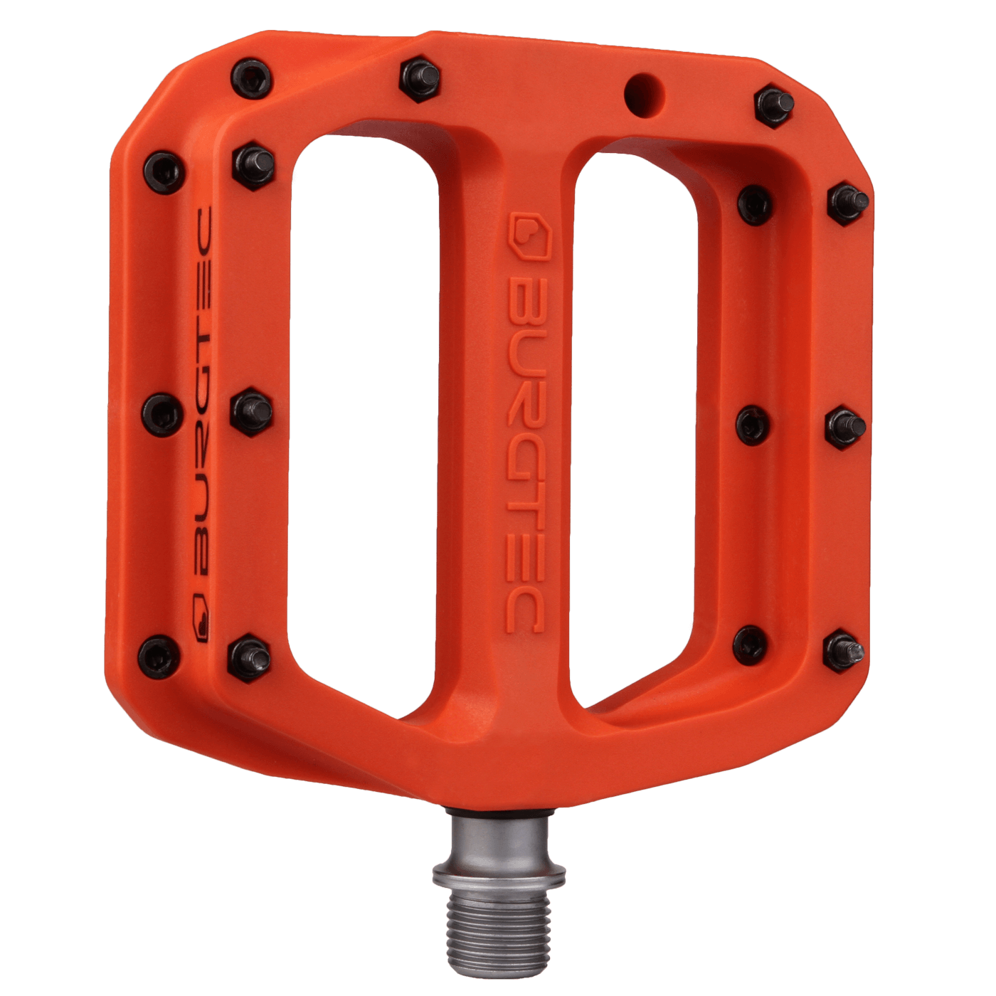 Burgtec MK4 Composite Flat MTB Pedals [Colour: Iron Bro Orange]