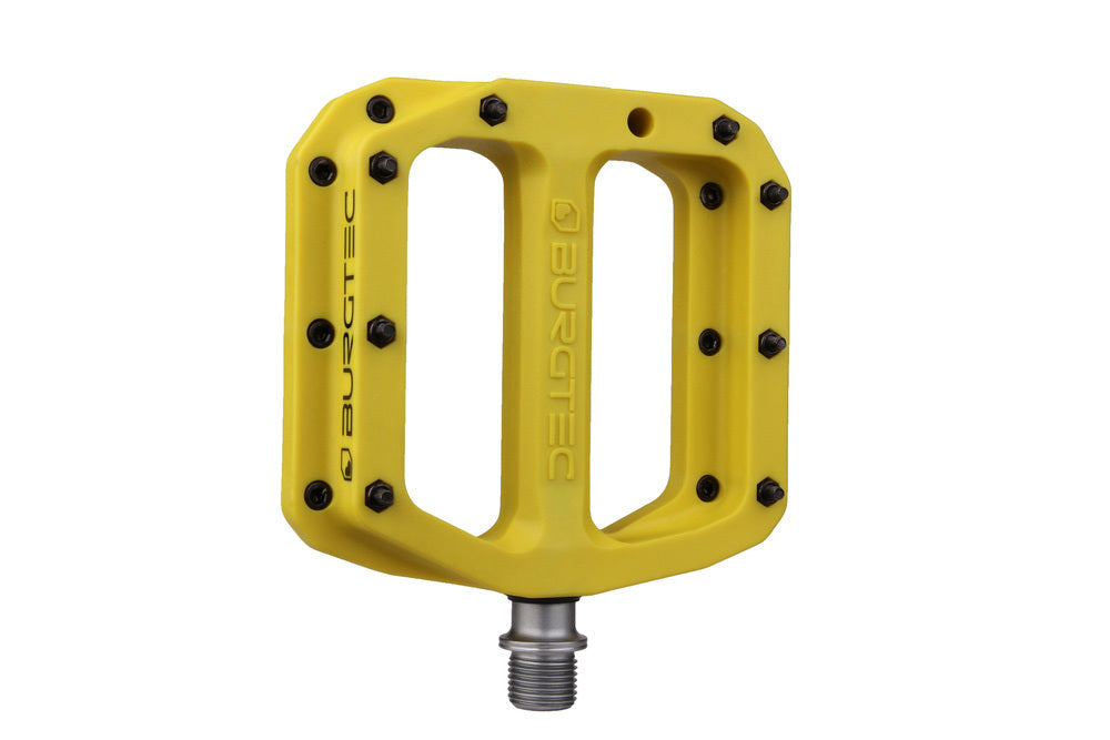 Burgtec MK4 Composite Flat MTB Pedals [Colour: Electric Yellow]