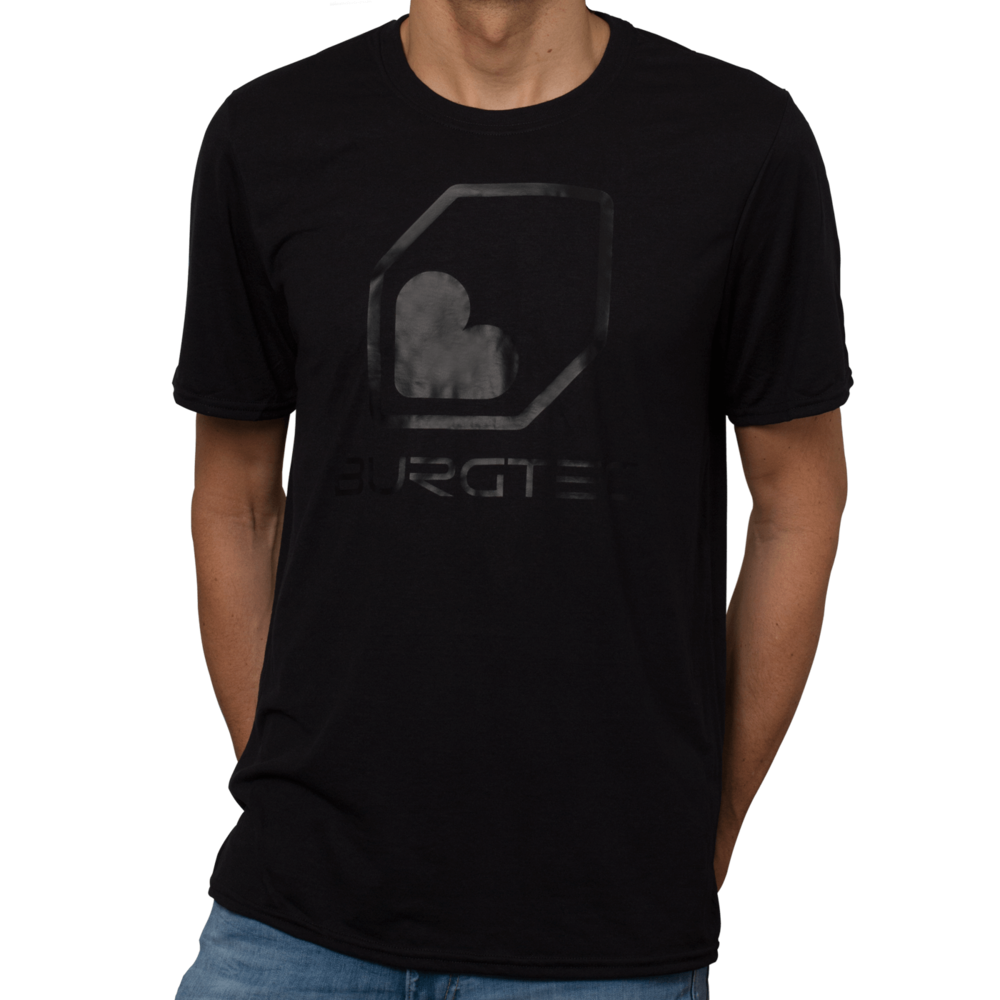 Burgtec Logo Tech T-Shirt Large Black/Black