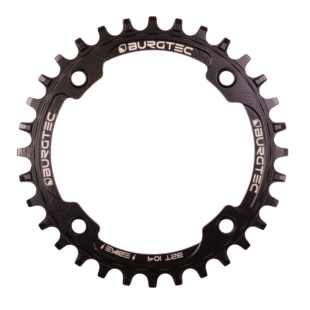 Burgtec Thick-Thin Chainring 104 BCD E-Bike Steel 32T Black