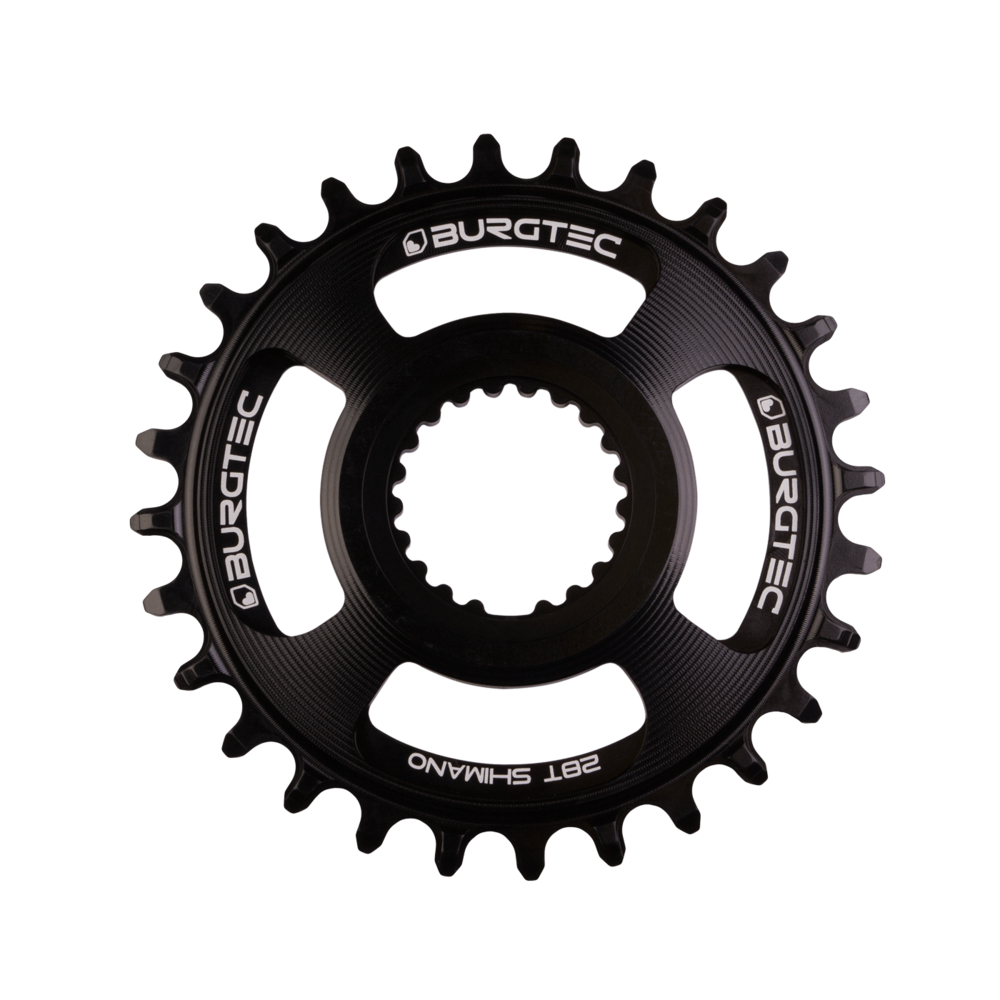 Burgtec Thick-Thin Chainring Shimano Direct 28T Black