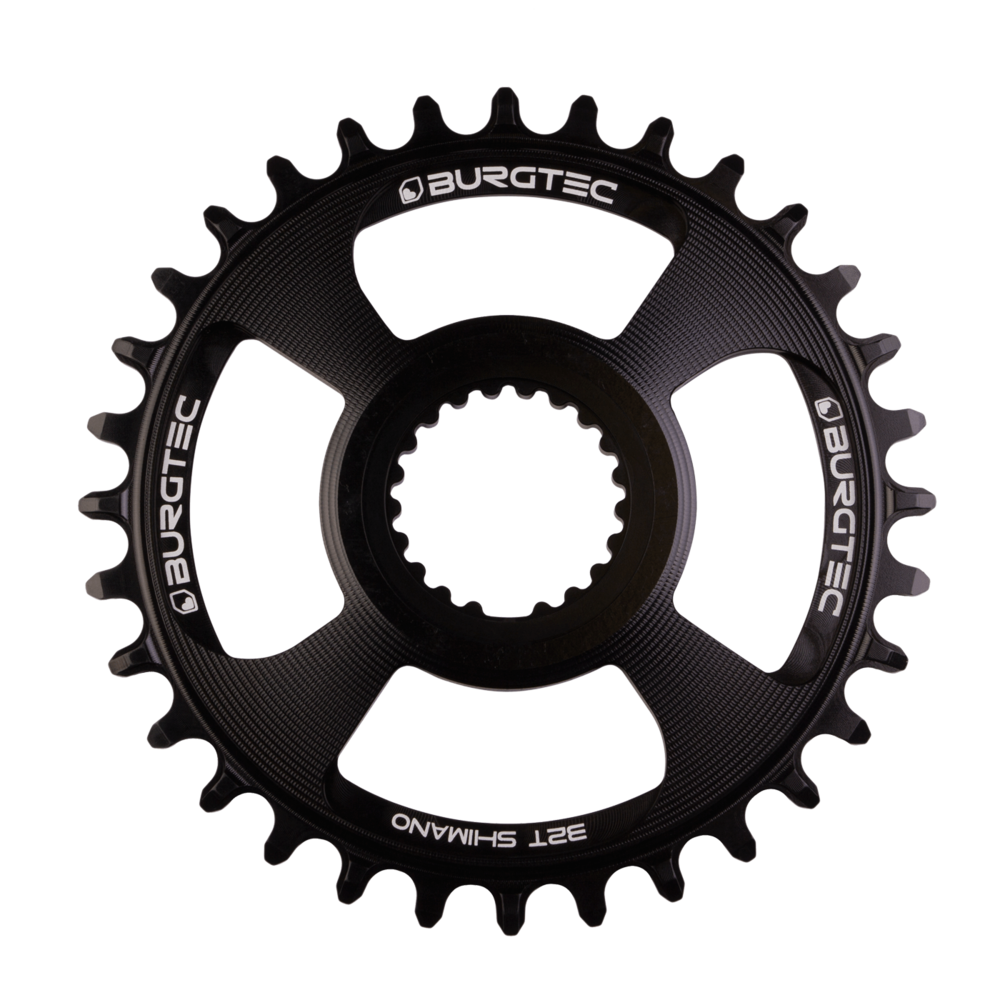 Burgtec Thick-Thin Chainring Shimano Direct 30T Iron Bro Orange