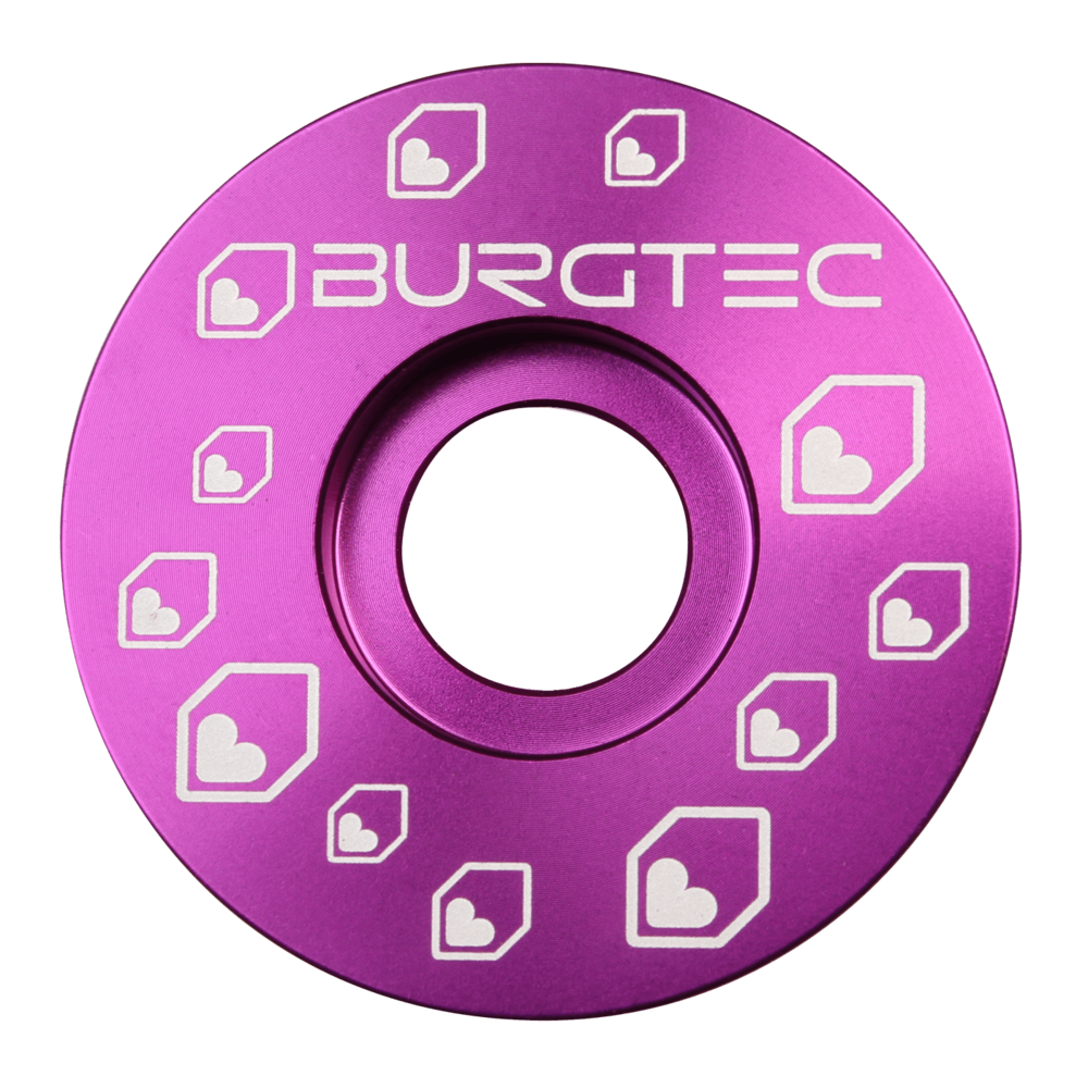 Burgtec Stem Top Cap (Bolt sold separately) Burgtec Purple Rain