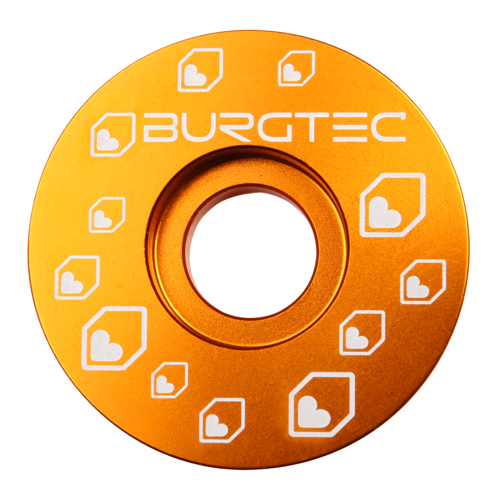 Burgtec Stem Top Cap (Bolt sold separately) Burgtec Iron Bro Orange