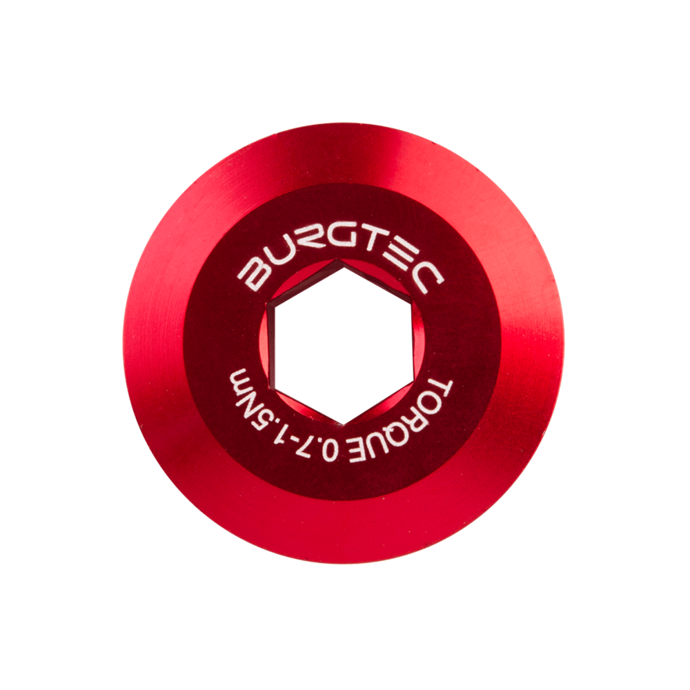 Burgtec Shimano Crank Bolt Race Red