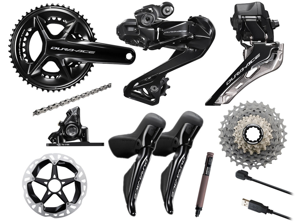 Dura-Ace R9200 12-Speed Di2 Hydraulic Disc Brake Groupset w Dura-Ace Wheelset WH-R9270-C60-HR-TL