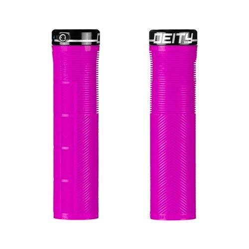 Deity Knuckleduster Lock On Grips [Colour: Pink]