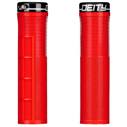 Deity Knuckleduster Lock On Grips [Colour: Red]