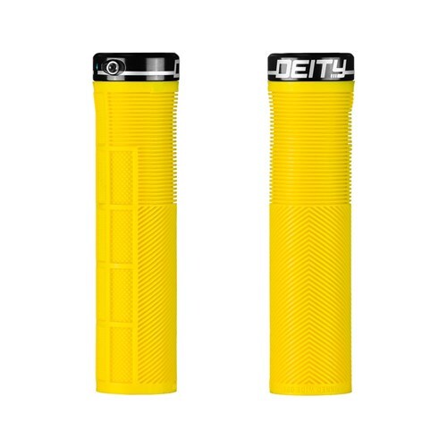 Deity Knuckleduster Lock On Grips [Colour: Yellow]