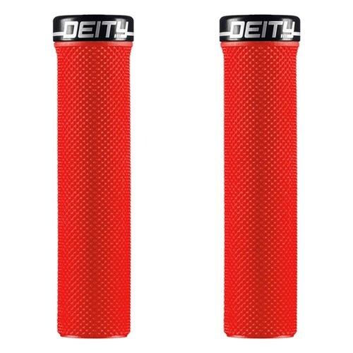 Deity Slimfit Lock-On Grips [Colour: Red]