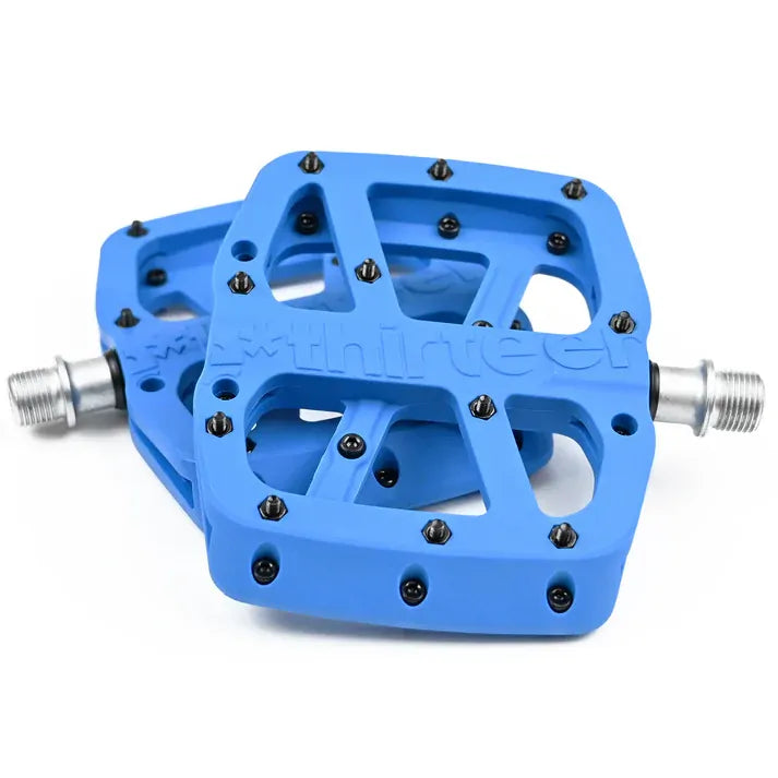 E-Thirteen Base Flat Composite MTB Pedals [Colour: Blue]