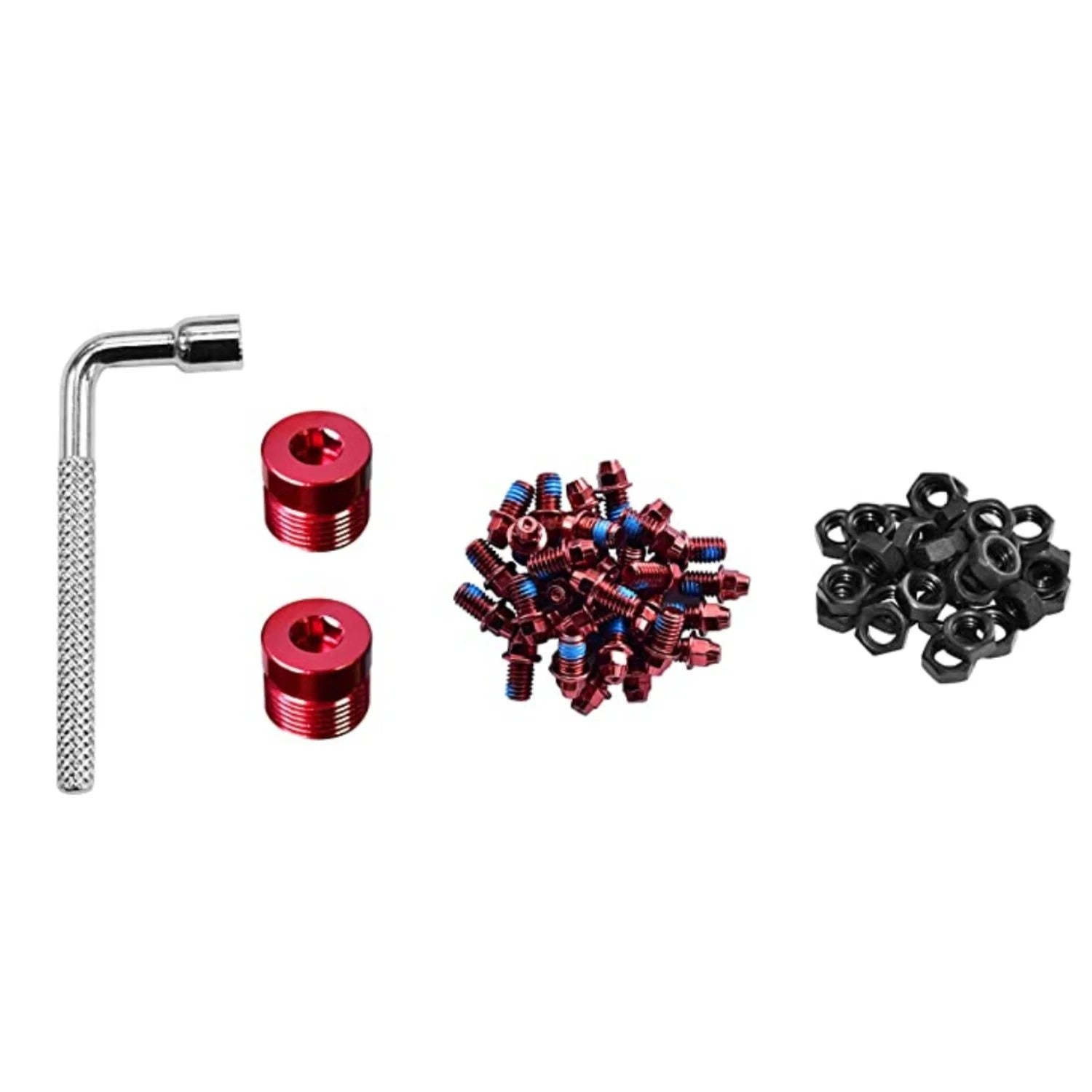FUNN - Stud Kit - Black Magic (Stud + Nuts 32 Pieces / Side Cap 2 Pieces - 4mm Wrench) [Colour: Gold]