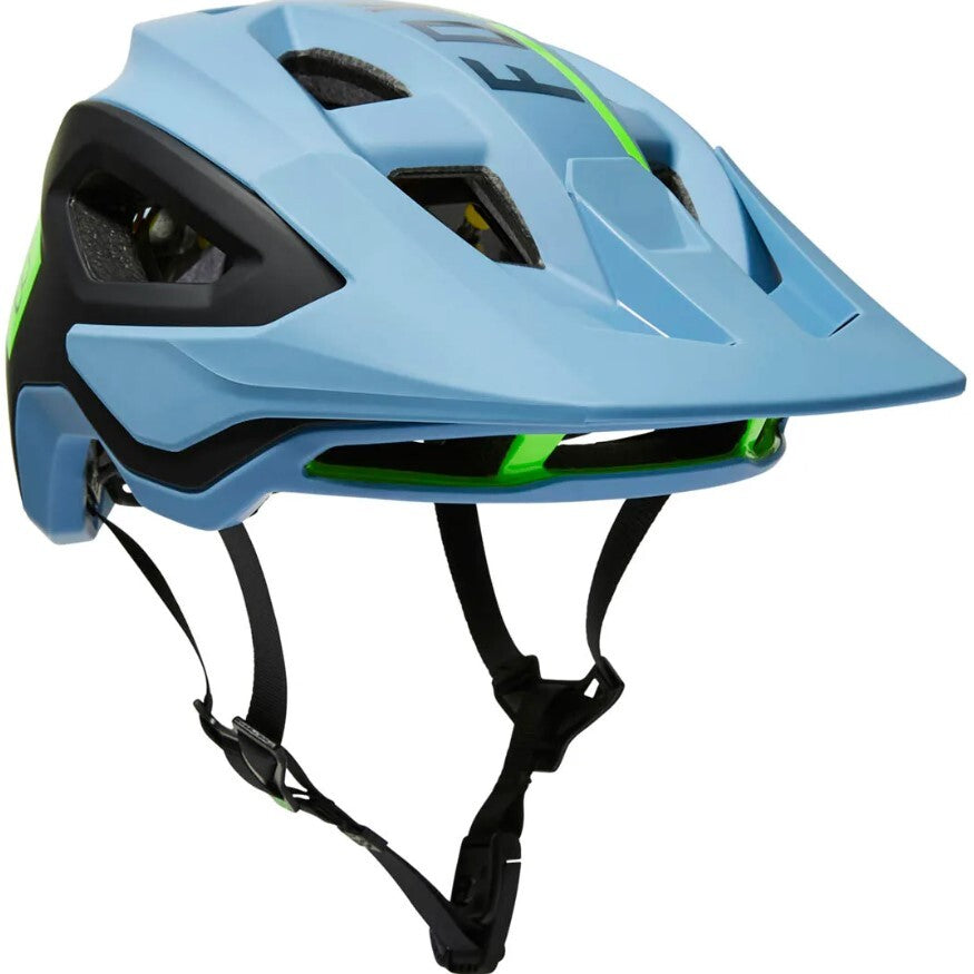 Fox Speedframe Pro Blocked MTB Helmet  [Colour: Dust Blue] [Size: S (51-55cm)]