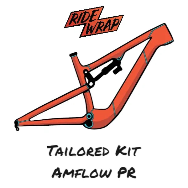 RideWrap Tailored Protection Frame Kit - Amflow PR Carbon [Finish: Matte] [Size: L]