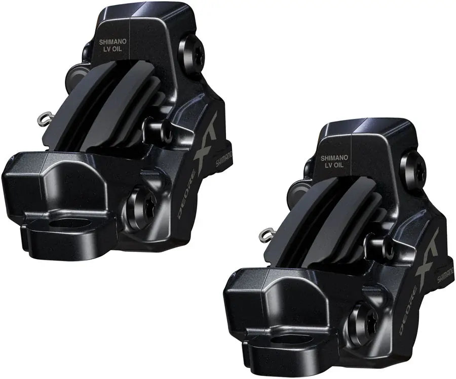 Shimano Deore XT M8200/8220 Disc Brake Upgrade Kit - Right and Left BL-M8200 Levers, Post Mount, Front and Rear BR-M8220