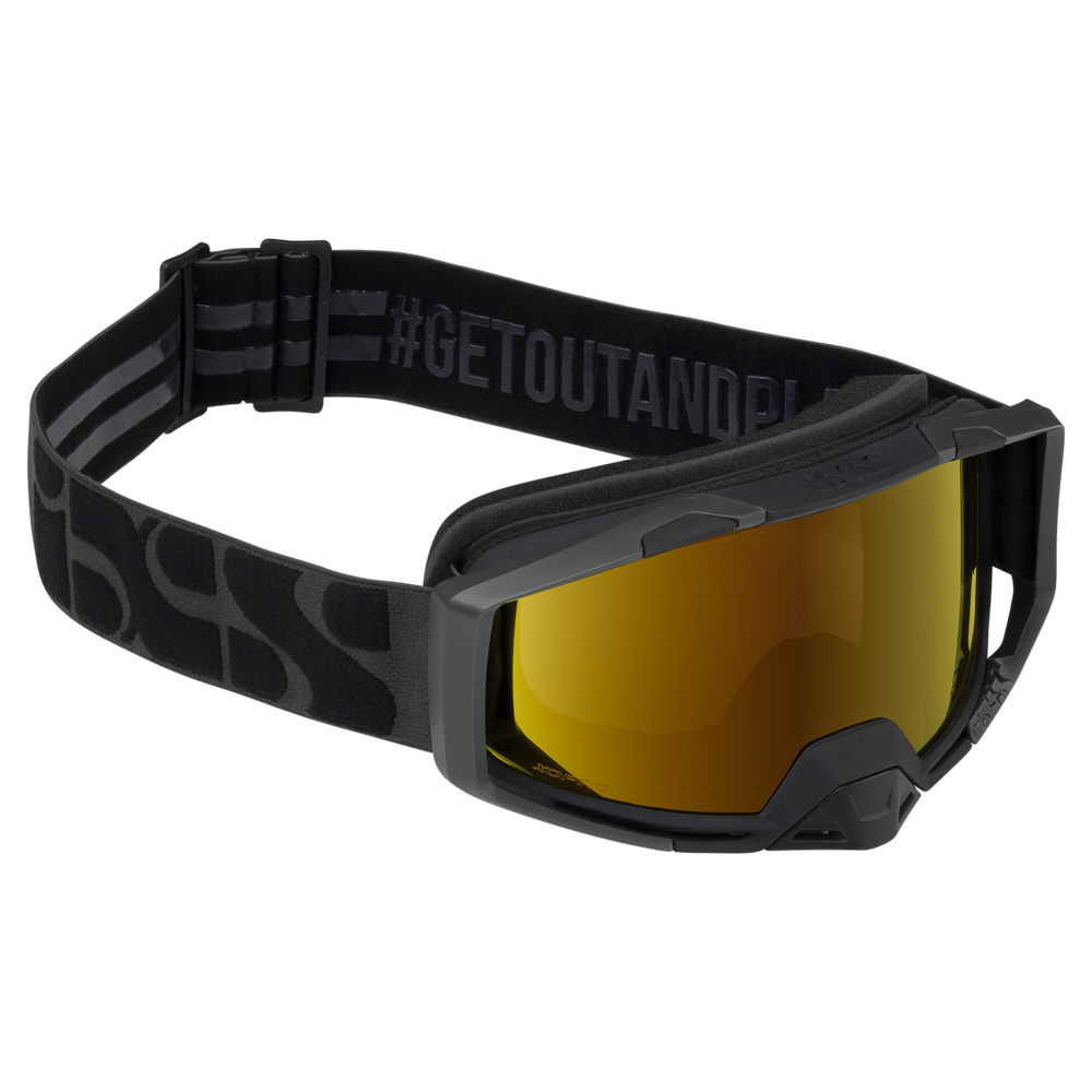 iXS Goggles Trigger Frame:Black Lens:Mirror Gold