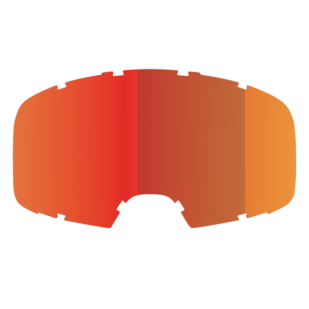 iXS Goggles Lens Single Smoke Mirror Crimson
