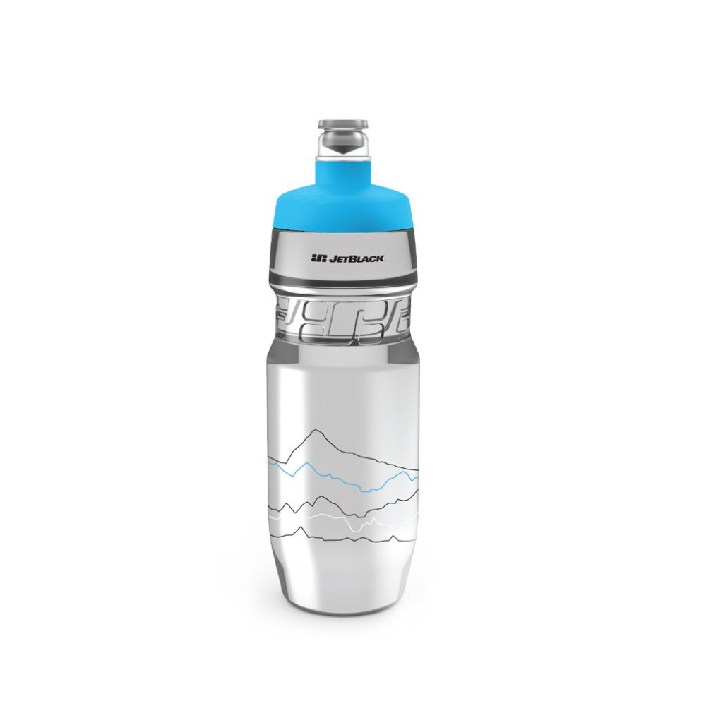 JetBlack Icon Bottle [Size: 710ml] [Colour: Clear w/Cyan Lid]