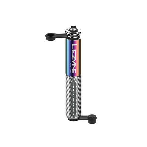Lezyne Pocket Drive Pro Hand Pump [Colour: Silver/Neo Metallic] 160PSI V-Core